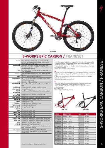 S-WORKS EPIC CARBON - Cycles Passion