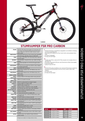 STUMPJUMPER FSR PRO CARBON - Cycles Passion