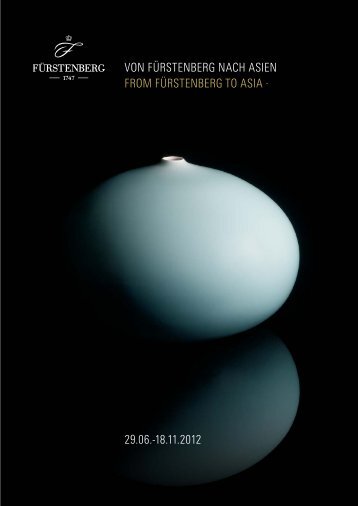Katalog "Von Fürstenberg nach Asien. Junges Design aus