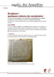 Sculpture : quelques notions de vocabulaire - Edu.augustins.org ...