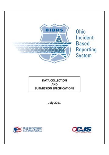 DATA COLLECTION AND SUBMISSION SPECIFICATIONS July 2011