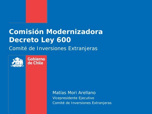 ComisiÃ³n Modernizadora Decreto Ley 600 - Amcham Chile