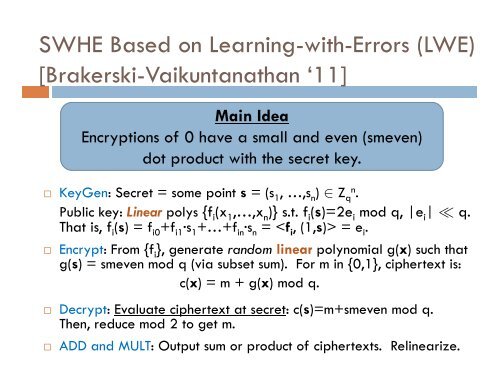 FULLY HOMOMORPHIC ENCRYPTION: CURRENT STATE OF THE ...
