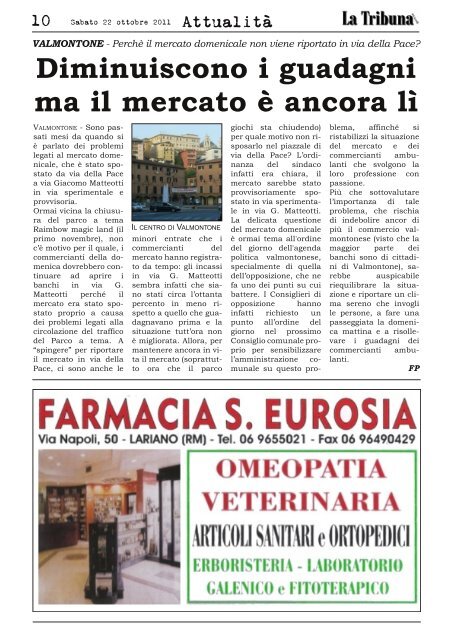 "Inizia la rivoluzione del porta a porta" - La Tribuna dei Castelli