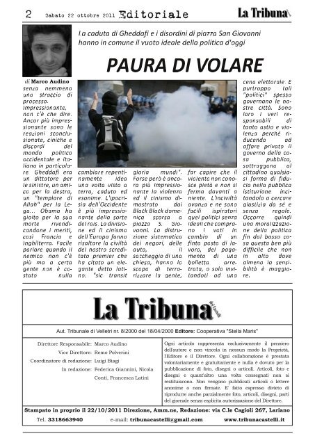 "Inizia la rivoluzione del porta a porta" - La Tribuna dei Castelli