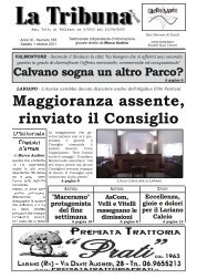 Maggioranza assente, rinviato il Consiglio - La Tribuna dei Castelli