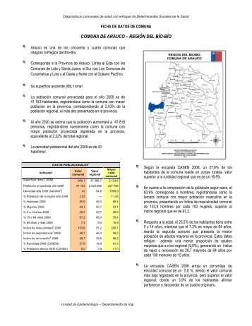 Comuna de Arauco - SEREMI de Salud RegiÃ³n del BiobÃ­o.