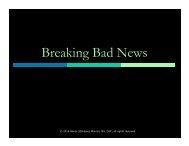 Breaking Bad News PPT[1] - Genetic Counseling Cultural ...