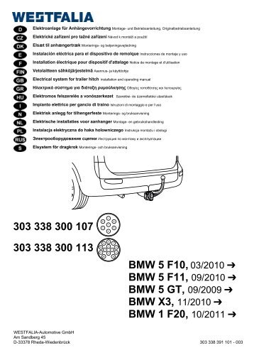 Elektrosatz BMW X3 F25 - Aukup Kfz-ZubehÃ¶rhandels