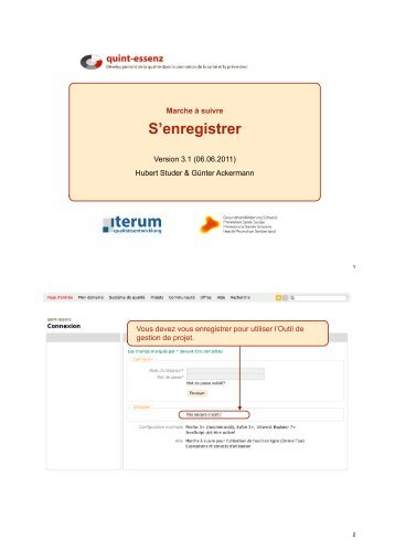 Marche à suivre (PDF) - quint-essenz