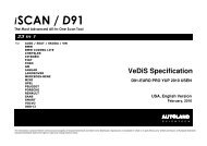 iSCAN / D91 Specification - Diagnostic Tools