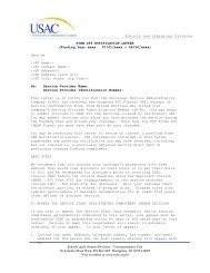 Form 486 Notification Letter - Universal Service Administrative ...