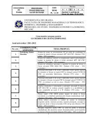 Teme pentru Proiecte de diploma IEDM - Facultatea de Inginerie ...