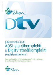 ja seadistamisjuhend Juhtmevaba Kodu - Elion