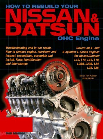 how to rebuild your nissan & datsun ohc engine - CaliforniaBills.com