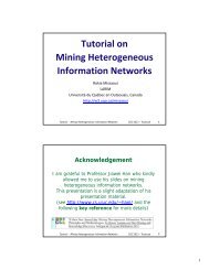 Tutorial on Mining Heterogeneous Information Networks - EGC