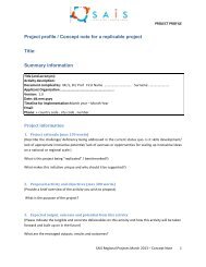 Project profile / Concept note for a replicable project Title ... - NBIC