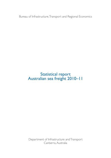 Statistical report Australian sea freight 2010â11