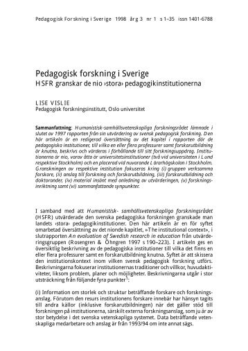 Pdf-fil - Utbildningsvetenskapliga fakulteten, GÃ¶teborgs universitet