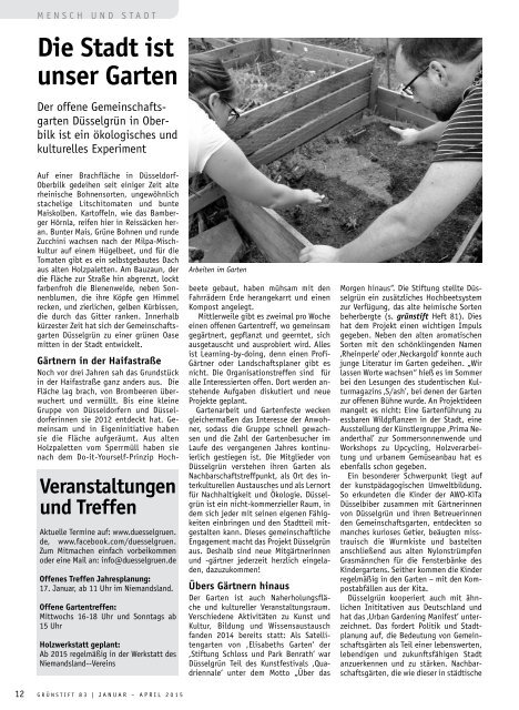 grünstift - das Düsseldorfer Umweltmagazin