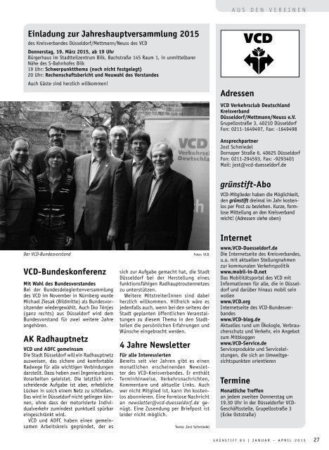 grünstift - das Düsseldorfer Umweltmagazin