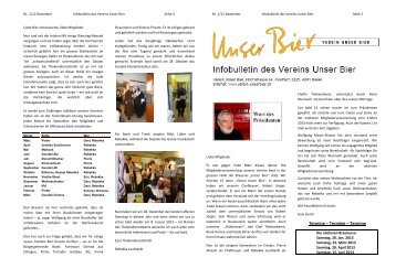 Bulletin 01/12 - Verein Unser Bier