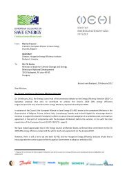 Letter to the Hungarian Minister of State for Climate Change and ...