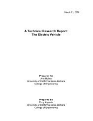 A Technical Research Report: The Electric Vehicle - University of ...