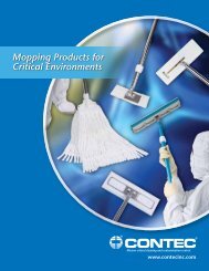 Mopping Products for Critical Environments - Contec
