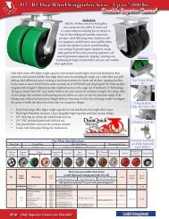 D2 / R2 Dual Wheel Kingpinless Series - Up to 7,000 ... - Caster City