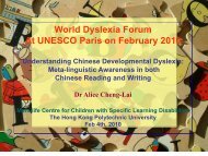 Professor Alice Lai - Dyslexia International