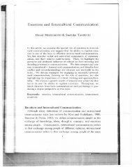Emotions and Intercultural Communication t - David Matsumoto