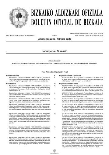 bizkaiko aldizkari ofiziala boletin oficial de bizkaia - Euskadi.net