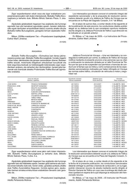 bizkaiko aldizkari ofiziala boletin oficial de bizkaia - Euskadi.net