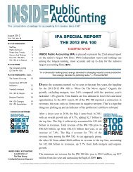 August 2012 IPA SPECIAL REPORT - Blue and Co., LLC