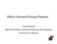 Object-Oriented Design Patterns - University of Kansas