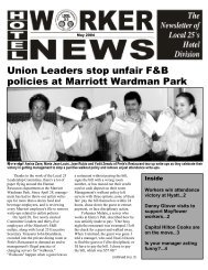 newsletter1 draft 2 - Hotel Workers Rising