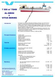 TSHD AL Idrisi and Vitus Bering 7500 m3 - Vuyk Engineering ...