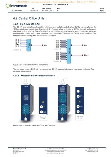 4.2 Central Office Units - CB Networks