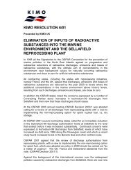 Elimination of Inputs of Radioactive Substances - KIMO