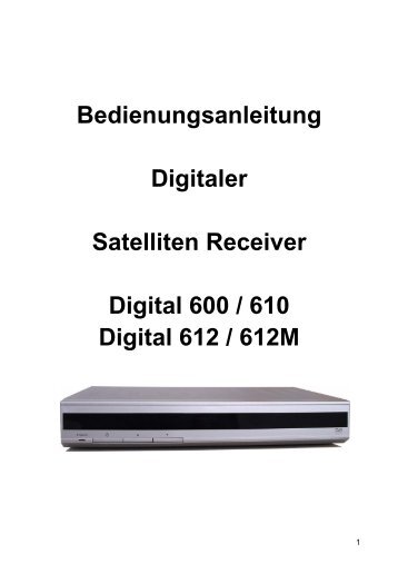 Digital 600 / 610 / 612 - AHG-Electronic