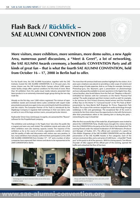 SAE MAGAZINE - SAE Alumni Association - SAE Institute