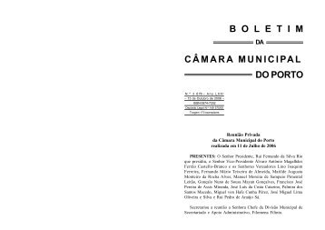 boletim 3678 - CÃ¢mara Municipal do Porto