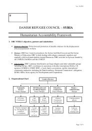 SYRIA Humanitarian Accountability Framework - Danish Refugee ...