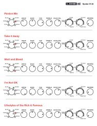 Spider II Sample Settings - Line 6