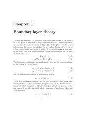 Chapter 11 Boundary layer theory