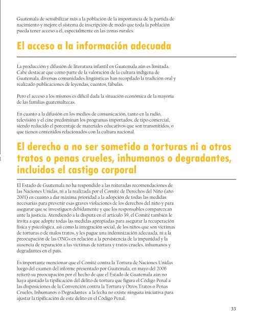 Este documento fue publicado gracias al apoyo TÃ©cnico y ... - CRIN