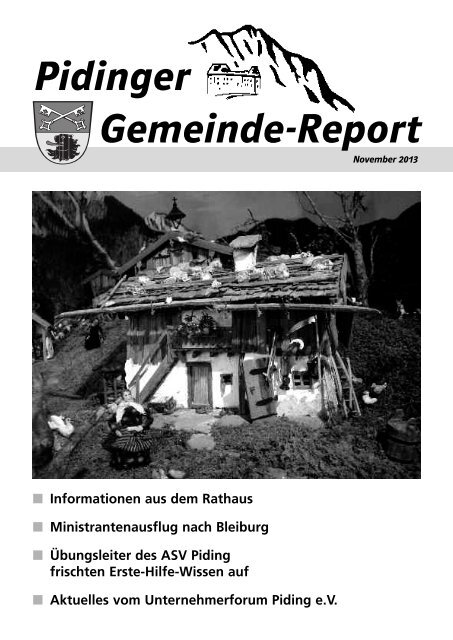 Gemeindereport November 2013 - Gemeinde Piding