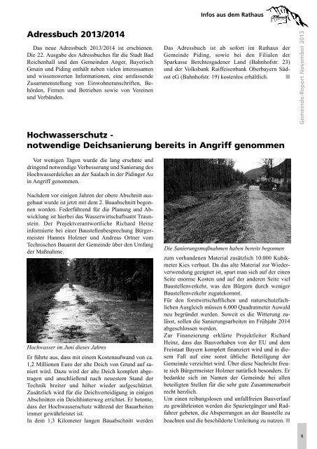 Gemeindereport November 2013 - Gemeinde Piding