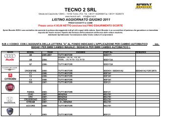 TECNO 2 SRL - SprintBooster